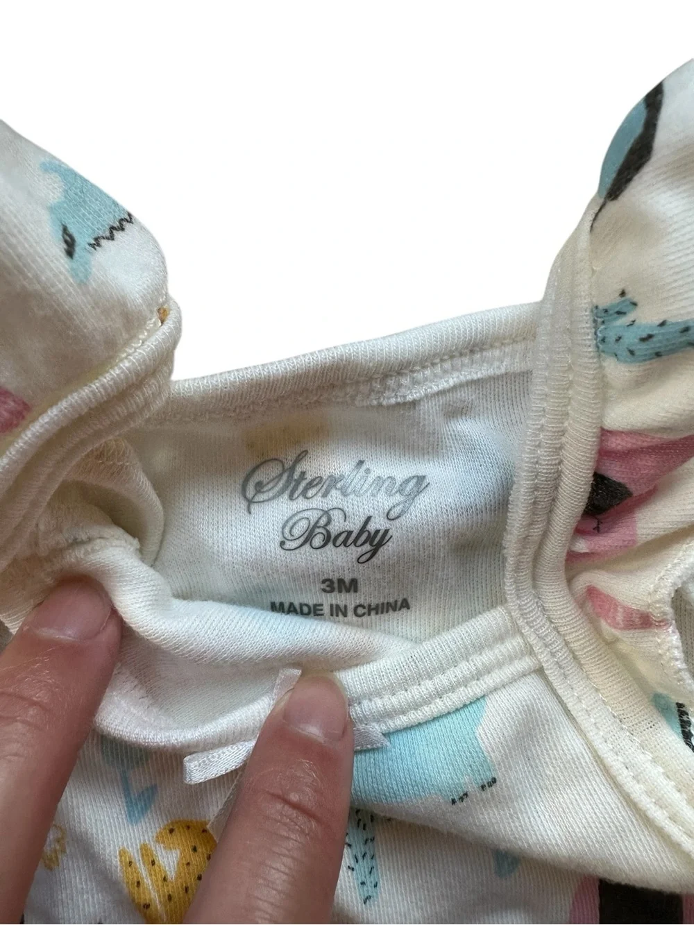 Sleeveless summer onesie bodysuit lot Sterling Baby & Carter’s size 3M (0-3 mo)